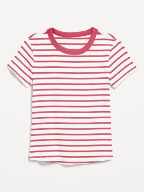 Women’s Snug Crew-Neck Ribbed T-Shirt